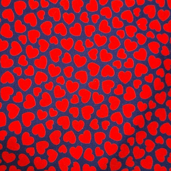 Womens Lands’ End short sleeve polo shirt blue Red Hearts Pima Cotton XL - Picture 4 of 5